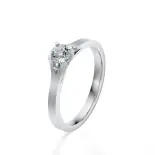 Pierścionek z białego złota z diamentem AJPZ_106 Pierścionek z białego złota z diamentem AJPZ_106